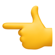 👈 Emoji Dorso Da Mão Com Dedo Indicador Apontando Para A Esquerda na Facebook 13.1.