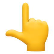 👆 Emoji nach oben weisender Zeigefinger von hinten Facebook 13.1.