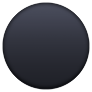 Emoji ⚫ Cerchio Nero su Facebook 13.1.