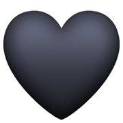 🖤 Emoji schwarzes Herz Facebook 13.1.