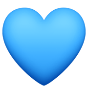 Émoji 💙 Cœur Bleu sur Facebook 13.1.