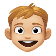 👦🏼 Emoji Junge: mittelhelle Hautfarbe Facebook 13.1.