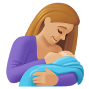 🤱🏼 Emoji Lactancia Materna: Tono De Piel Claro Medio en Facebook 13.1.