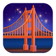 Emoji 🌉 Ponte Di Notte su Facebook 13.1.