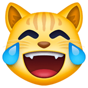 😹 Emoji Gato Llorando De Risa en Facebook 13.1.