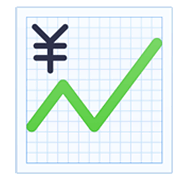 💹 Emoji steigender Trend mit Yen-Zeichen Facebook 13.1.