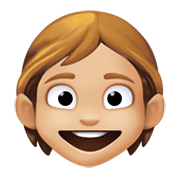 🧒🏼 Emoji Kind: mittelhelle Hautfarbe Facebook 13.1.