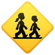 🚸 Emoji Kinder überqueren die Straße Facebook 13.1.