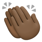 👏🏿 Emoji klatschende Hände: dunkle Hautfarbe Facebook 13.1.