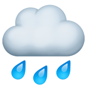 🌧️ Emoji Nube Con Lluvia en Facebook 13.1.