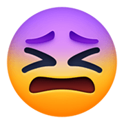 Emoji 😖 Faccina Frustrata su Facebook 13.1.
