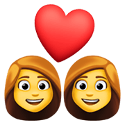 👩‍❤️‍👩 Emoji Pareja Enamorada: Mujer Y Mujer en Facebook 13.1.