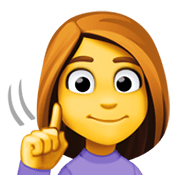Emoji 🧏‍♀️ Donna Con Problemi Di Udito su Facebook 13.1.