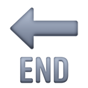 Emoji 🔚 Freccia END su Facebook 13.1.