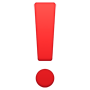 Emoji ❗ Punto Esclamativo Rosso su Facebook 13.1.