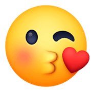 😘 Emoji Cara Lanzando Un Beso en Facebook 13.1.