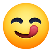 😋 Emoji sich die Lippen leckendes Gesicht Facebook 13.1.