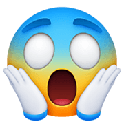 😱 Emoji vor Angst schreiendes Gesicht Facebook 13.1.