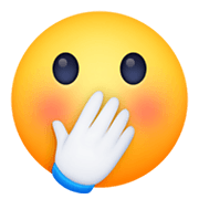🤭 Emoji verlegen kicherndes Gesicht Facebook 13.1.