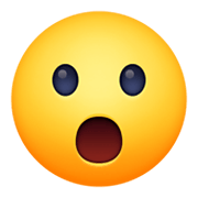 😮 Emoji Gesicht mit offenem Mund Facebook 13.1.