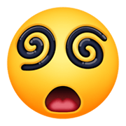 😵‍💫 Emoji Gesicht Mit Spiralförmigen Augen Facebook 13.1.