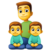 👨‍👦‍👦 Emoji Familie: Mann, Junge und Junge Facebook 13.1.