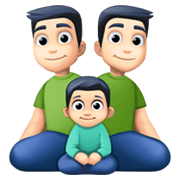 👨🏻‍👨🏻‍👦🏻 Emoji Familie - Mann, Mann, Junge: helle Hautfarbe Facebook 13.1.