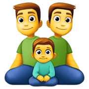 👨‍👨‍👦 Emoji Familie: Mann, Mann und Junge Facebook 13.1.