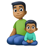 👨🏾‍👦🏾 Emoji Familia - Hombre, Niño: Tono De Piel Oscuro Medio en Facebook 13.1.