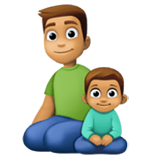 👨🏽‍👦🏽 Emoji Familia - Hombre, Niño: Tono De Piel Medio en Facebook 13.1.