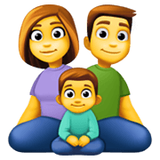 👨‍👩‍👦 Emoji Familie: Mann, Frau und Junge Facebook 13.1.