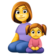 Emoji 👩‍👧 Famiglia: Donna E Bambina su Facebook 13.1.