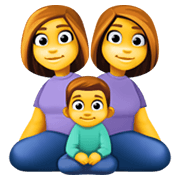 👩‍👩‍👦 Emoji Familia: Mujer, Mujer, Niño en Facebook 13.1.