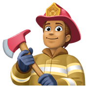 Emoji 🧑🏽‍🚒 Pompiere: Carnagione Olivastra su Facebook 13.1.