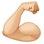 💪🏼 Emoji Bíceps Flexionado: Tono De Piel Claro Medio en Facebook 13.1.