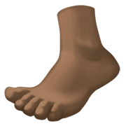🦶🏿 Emoji Fuß: dunkle Hautfarbe Facebook 13.1.