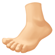 🦶🏼 Emoji Fuß: mittelhelle Hautfarbe Facebook 13.1.