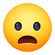 Emoji 😦 Faccina Imbronciata Con Bocca Aperta su Facebook 13.1.