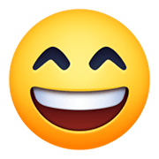 😄 Emoji grinsendes Gesicht mit lachenden Augen Facebook 13.1.