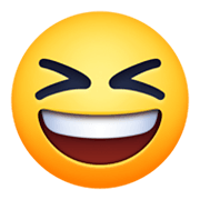😆 Emoji grinsendes Gesicht mit zusammengekniffenen Augen Facebook 13.1.