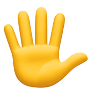 🖐️ Emoji Hand mit gespreizten Fingern Facebook 13.1.
