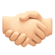 🤝🏻 Emoji Handschlag, helle Hautfarbe Facebook 13.1.