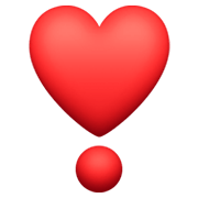 ❣️ Emoji Exclamação De Coração na Facebook 13.1.
