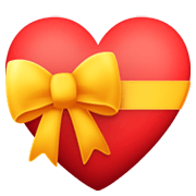💝 Emoji Herz mit Schleife Facebook 13.1.
