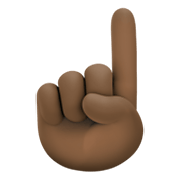 ☝🏿 Emoji Dedo índice Hacia Arriba: Tono De Piel Oscuro en Facebook 13.1.