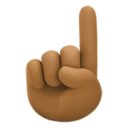 ☝🏾 Emoji Dedo índice Hacia Arriba: Tono De Piel Oscuro Medio en Facebook 13.1.