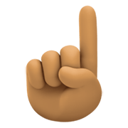 ☝🏽 Emoji Dedo índice Hacia Arriba: Tono De Piel Medio en Facebook 13.1.