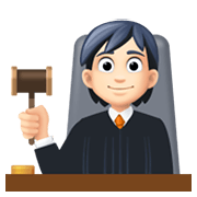 🧑🏻‍⚖️ Emoji Juiz No Tribunal: Pele Clara na Facebook 13.1.