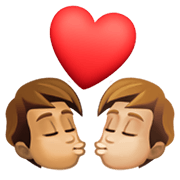 🧑🏽‍❤️‍💋‍🧑🏼 Emoji sich küssendes Paar: Person, Person, mittlere Hautfarbe, mittelhelle Hautfarbe Facebook 13.1.
