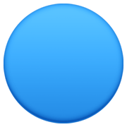 🔵 Emoji blauer Kreis Facebook 13.1.